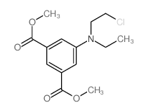 1,3-Benzenedicarboxylicacid, 5-[(2-chloroethyl)ethylamino]-, 1,3-dimethyl ester structure