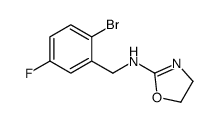 N-[(2-bromo-5-fluorophenyl)methyl]-4,5-dihydro-1,3-oxazol-2-amine Structure