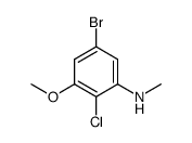 5-bromo-2-chloro-3-methoxy-N-methylaniline Structure
