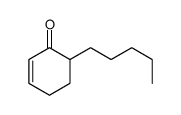 6-pentylcyclohex-2-en-1-one Structure