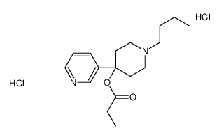 (1-butyl-4-pyridin-3-ylpiperidin-4-yl) propanoate,dihydrochloride Structure