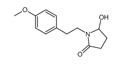 5-hydroxy-1-[2-(4-methoxyphenyl)ethyl]pyrrolidin-2-one结构式