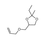 2-ethyl-2-methyl-4-(prop-2-enoxymethyl)-1,3-dioxolane Structure