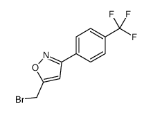 5-(bromomethyl)-3-[4-(trifluoromethyl)phenyl]-1,2-oxazole Structure