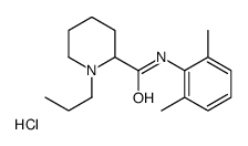 N-(2,6-DIMETHYLPHENYL)-1-PROPYLPIPERIDINE-2-CARBOXAMIDE HYDROCHLORIDE structure