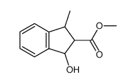 3-Methyl-indan-1-ol-2-carbonsaeure-methylester结构式