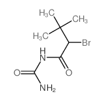 Butanamide,N-(aminocarbonyl)-2-bromo-3,3-dimethyl- structure