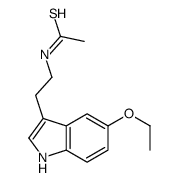 N-[2-(5-ethoxy-1H-indol-3-yl)ethyl]ethanethioamide Structure