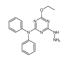 4-ethoxy-6-hydrazinyl-N,N-diphenyl-1,3,5-triazin-2-amine结构式