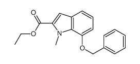 ethyl 1-methyl-7-phenylmethoxyindole-2-carboxylate Structure