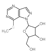 1H-Pyrazolo[4,3-d]pyrimidine, 7- (methylthio)-1-.beta.-D-ribofuranosyl- picture