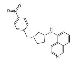 N-[1-[(4-nitrophenyl)methyl]pyrrolidin-3-yl]isoquinolin-5-amine Structure