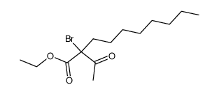 2-acetyl-2-bromodecanoic acid ethyl ester结构式