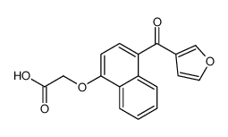 2-[4-(furan-3-carbonyl)naphthalen-1-yl]oxyacetic acid Structure