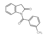 1-(3-methylbenzoyl)-3H-indol-2-one structure