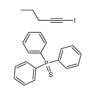 triphenylphosphine sulfide compound with 1-iodopent-1-yne (1:1)结构式