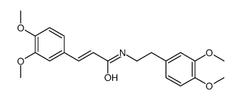 N-(2-(3,4-dimethoxyphenyl)ethyl)-3,4-dimethoxycinnamic acid amide结构式