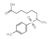 Hexanoic acid,6-[methyl[(4-methylphenyl)sulfonyl]amino]-结构式
