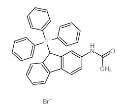 Phosphonium,[2-(acetylamino)-9H-fluoren-9-yl]triphenyl-, bromide (1:1)结构式
