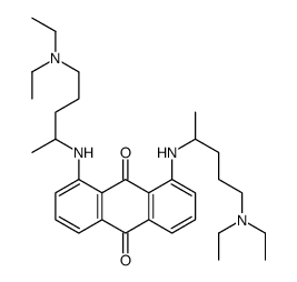 1,8-bis[5-(diethylamino)pentan-2-ylamino]anthracene-9,10-dione结构式