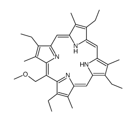 2,7,12,17-tetraethyl-15-(methoxymethyl)-3,8,13,18-tetramethyl-21,22-dihydroporphyrin Structure