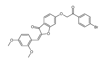 6-[2-(4-bromophenyl)-2-oxoethoxy]-2-[(2,4-dimethoxyphenyl)methylidene]-1-benzofuran-3-one Structure