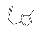 2-but-3-ynyl-5-methylfuran Structure