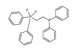 2-diphenylphosphanylethyl-difluoro-diphenyl-λ5-phosphane Structure