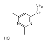 (2,6-dimethylpyrimidin-4-yl)hydrazine,hydrochloride结构式