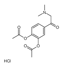 [2-acetyloxy-4-[2-(dimethylamino)acetyl]phenyl] acetate,hydrochloride Structure