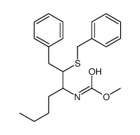 methyl N-(2-benzylsulfanyl-1-phenylheptan-3-yl)carbamate Structure