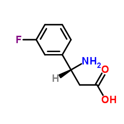 (R)-3-氨基-3-(3-氟苯基)-丙酸结构式