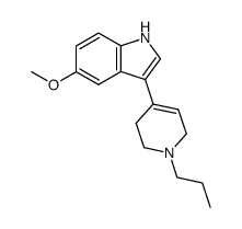 5-methoxy-3-(1-propyl-1,2,3,6-tetrahydropyridin-4-yl)-1H-indole结构式