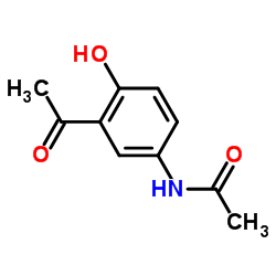 N-(3-Acetyl-4-hydroxyphenyl)acetamide structure