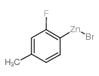 2-FLUORO-4-METHYLPHENYLZINC BROMIDE结构式