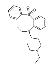 6,7-Dihydro-5-[3-(diethylamino)propyl]-5H-dibenzo[b,g][1,4]thiazocine 12,12-dioxide结构式