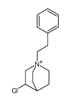 3-chloro-1-phenethylquinuclidin-1-ium结构式