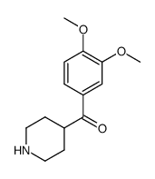 (3,4-dimethoxy-phenyl)-piperidin-4-yl-methanone Structure