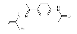 1-[1-[4-(Acetylamino)phenyl]ethylidene]thiosemicarbazide Structure