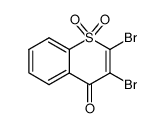 2,3-dibromothiochromone 1,1-dioxide Structure