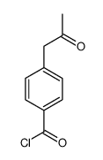 Benzoyl chloride, 4-(2-oxopropyl)- (9CI) Structure