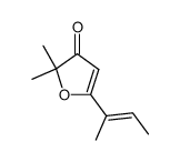 (E)-5-(but-2-en-2-yl)-2,2-dimethylfuran-3(2H)-one结构式