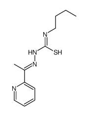 1-butyl-3-[(E)-1-pyridin-2-ylethylideneamino]thiourea Structure