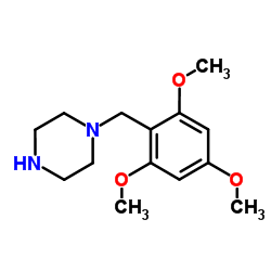 1-(2,4,6-Trimethoxybenzyl)piperazine Structure