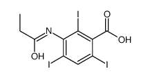 2,4,6-triiodo-3-(propanoylamino)benzoic acid Structure