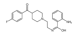 2-amino-N-[2-[4-(4-fluorobenzoyl)piperidino]ethyl]benzamide structure