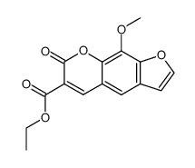 Ethyl 9-Methoxy-7-oxo-7H-furo[3,2-g][l]benzopyran-6-carboxylate Structure