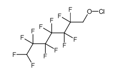 2,2,3,3,4,4,5,5,6,6,7,7-dodecafluoroheptyl hypochlorite Structure