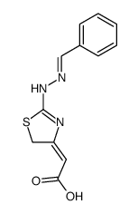 2-benzylidenehydrazono-4-carboxymethylidene-4,5-dihydrothiazoline Structure