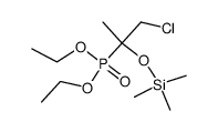 diethyl (1-chloro-2-((trimethylsilyl)oxy)propan-2-yl)phosphonate Structure